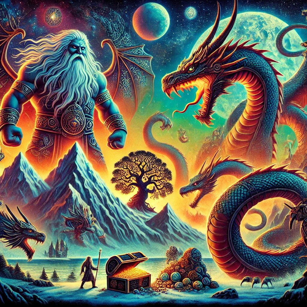 Gigantes, Dragões e Serpentes